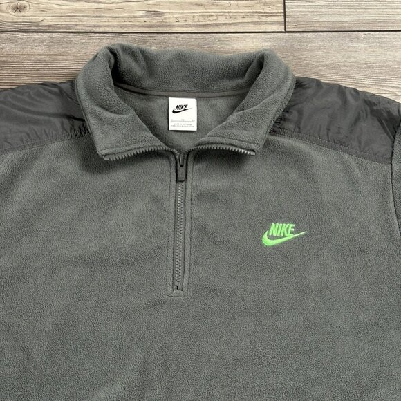 Nike Small Spellout Fleece Quarter Zip - Picture 2 of 3